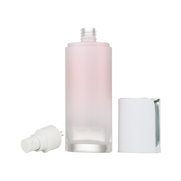round shape empty glass empty airless cream cosmetic jars and bottles