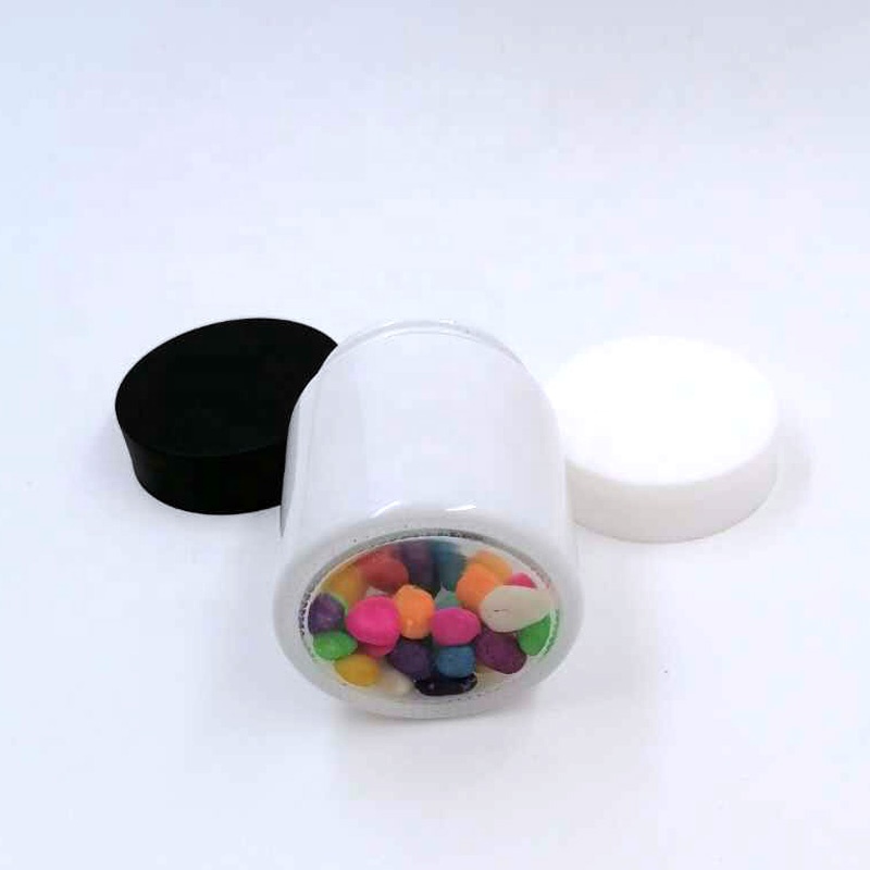 safety child resistant package 1oz 2oz 3oz 4oz 5oz 6oz 8oz 16oz 3.5g weed glass CR jar with clear bottom for CBD flower herbs