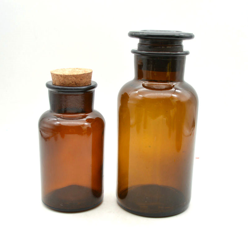 sale well high qualitylead-free glass wide mouth  reagent bottle storage bottle