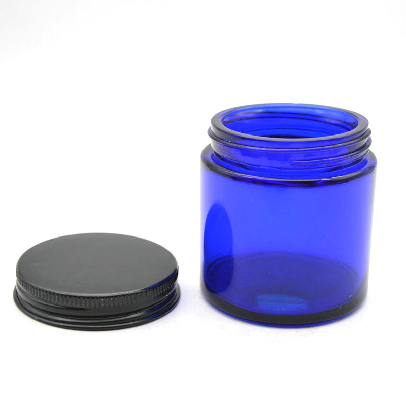 sample free Eco friendly glass cosmetic face cream jar big capacity 120g containers for body butter