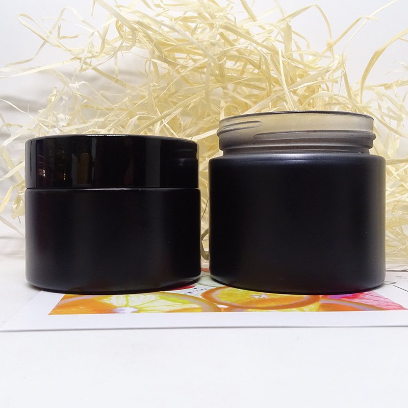 screw lid cosmetic packaging empty container round 30g 30ml eye face cream glass jar