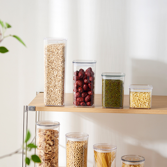 seal protection Clear plastic juice cookie Candy Fruit preserving jar container for cereal 1000ml