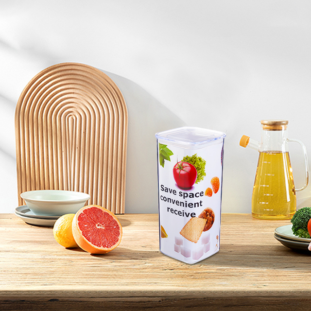 seal protection Clear plastic juice cookie Candy Fruit preserving jar container for cereal 1000ml