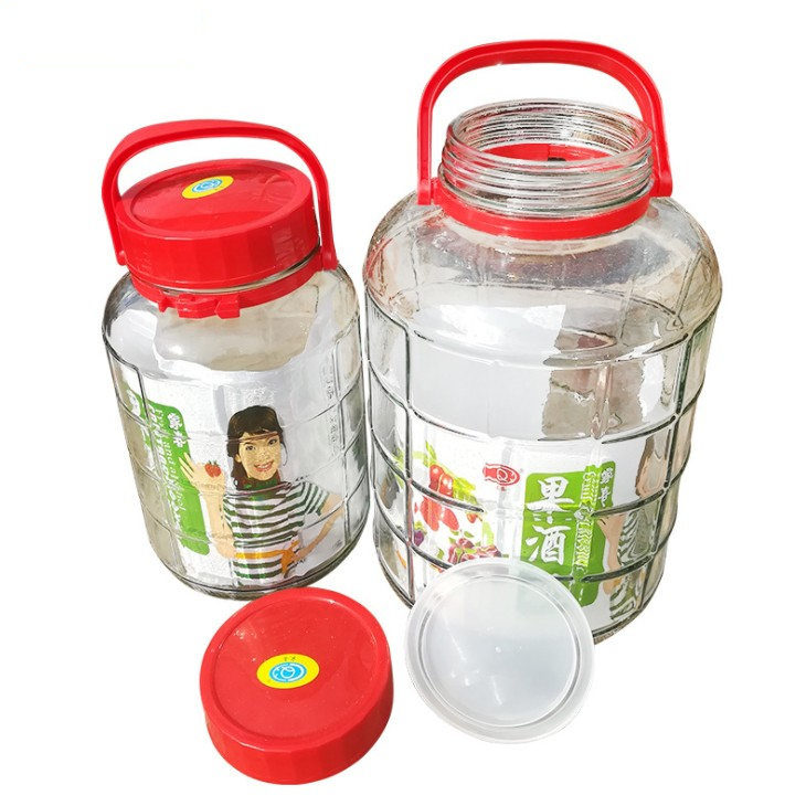 sealed wide mouth glass carboy 30L fermenter homebrew beer & pickle&wine making glass storage bottle/jar glass mason jar