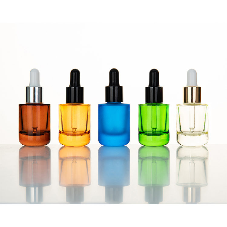 serum bottle 5ml 10ml 20ml 50ml essential oil bottle clear/amber 30ml glass dropper bottle for aroma perfume skincare packaging