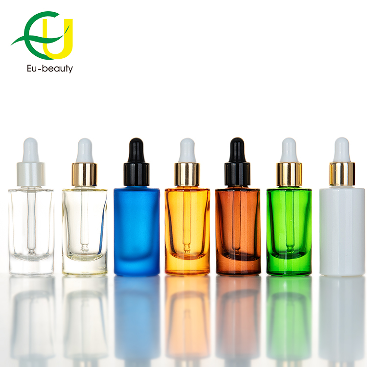 serum bottle 5ml 10ml 20ml 50ml essential oil bottle clear/amber 30ml glass dropper bottle for aroma perfume skincare packaging