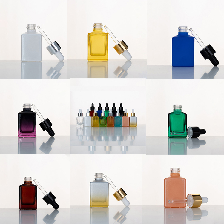 serum bottle 5ml 10ml 20ml 50ml essential oil bottle clear/amber 30ml glass dropper bottle for aroma perfume skincare packaging