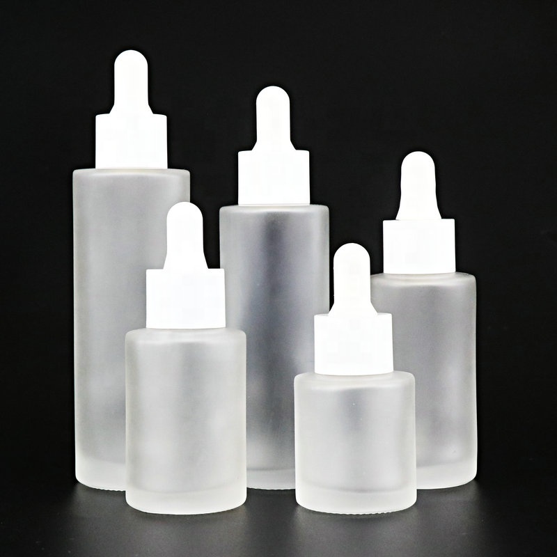serum frozen essential oil Bottles e liquid Frosted Glass Dropper Bottle
