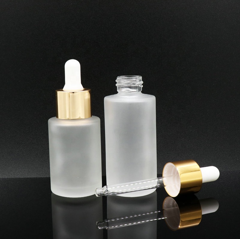serum frozen essential oil Bottles e liquid Frosted Glass Dropper Bottle