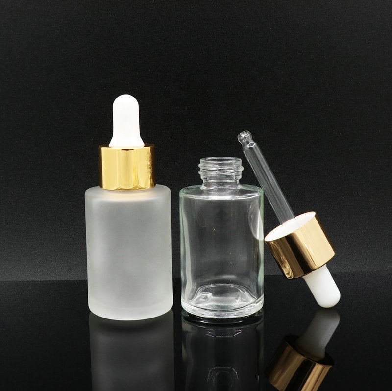 serum frozen essential oil Bottles e liquid Frosted Glass Dropper Bottle