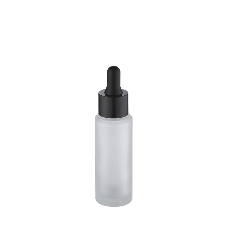serum use skin care white frosted dropper glass bottle 20ml 30ml 50ml clear glass dropper bottles