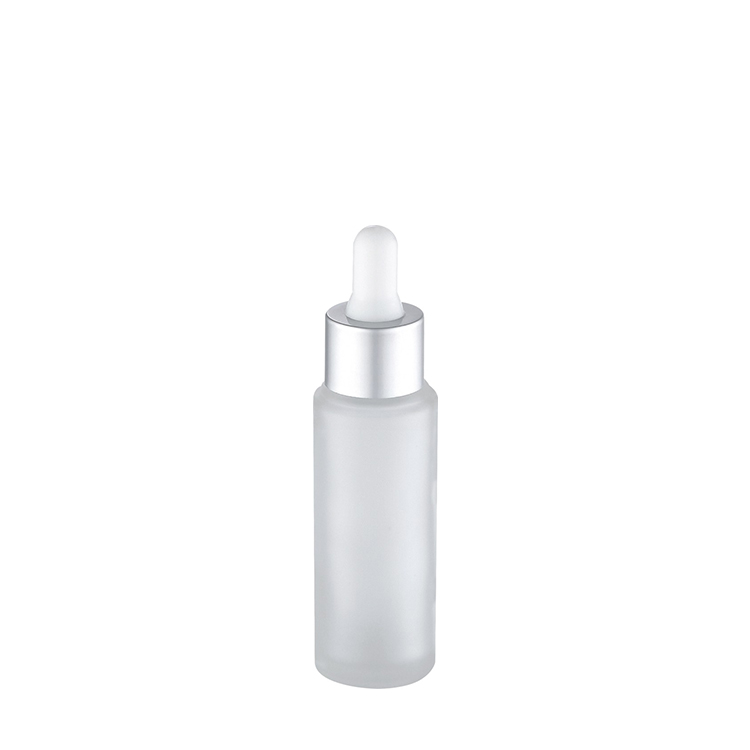 serum use skin care white frosted dropper glass bottle 20ml 30ml 50ml clear glass dropper bottles