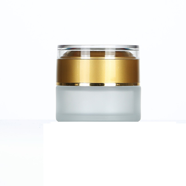set cosmetic packaging luxury lotion bottle glass cream jars