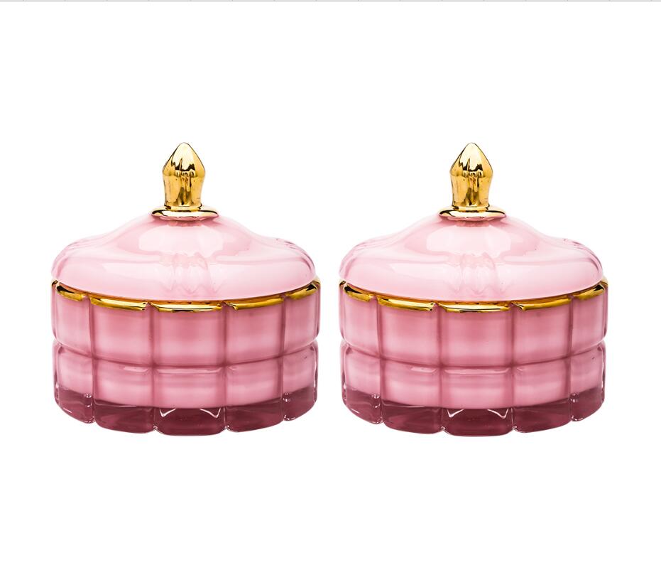 set of 1Bathroom Kitchen Storage Container with Lid Glass Apothecary Jars
