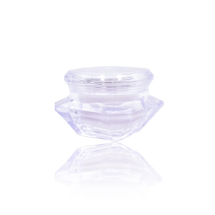 shanghai rainbow package skin care empty clear acrylic jar cosmetic cream shape cosmetic acrylic jar 30g