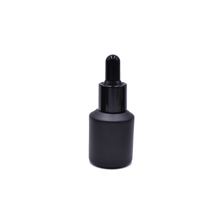shanghai skin care package sloping shoulder frosted green amber black 0.5oz 15ml glass cosmetic bottle serum