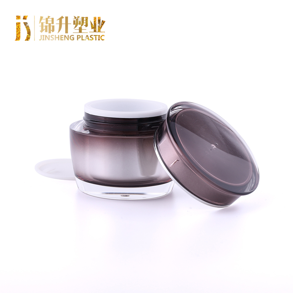 shaoxing jinsheng professional factory 30g 50g acrylic plastic cosmetic cream jar