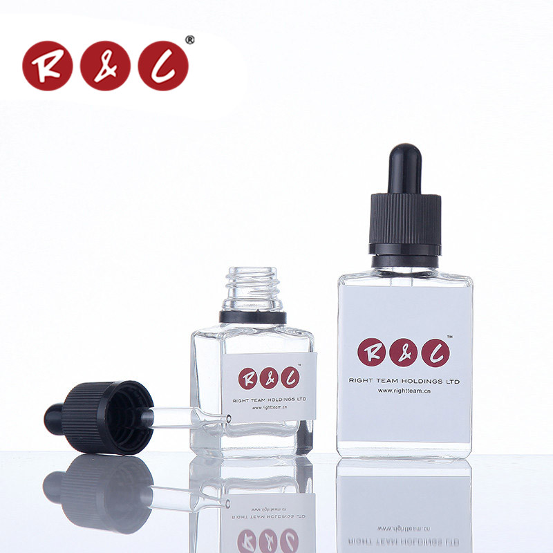 shenzhen zhongye import and export co ltd design liquid bottle 30ml glass dropper bottle with childproof tamper evident cap