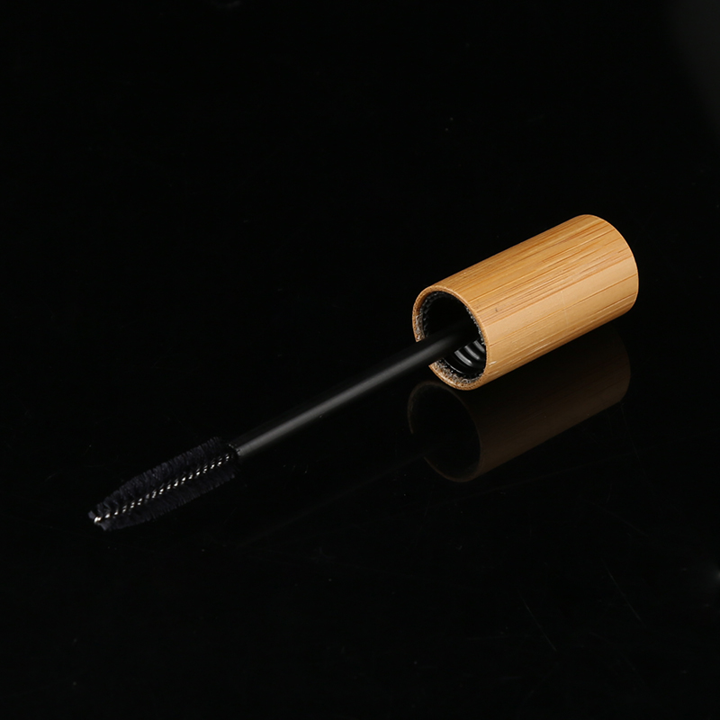 silicone eyelash empty bamboo mascara tubes cream glass tubes with bamboo cover