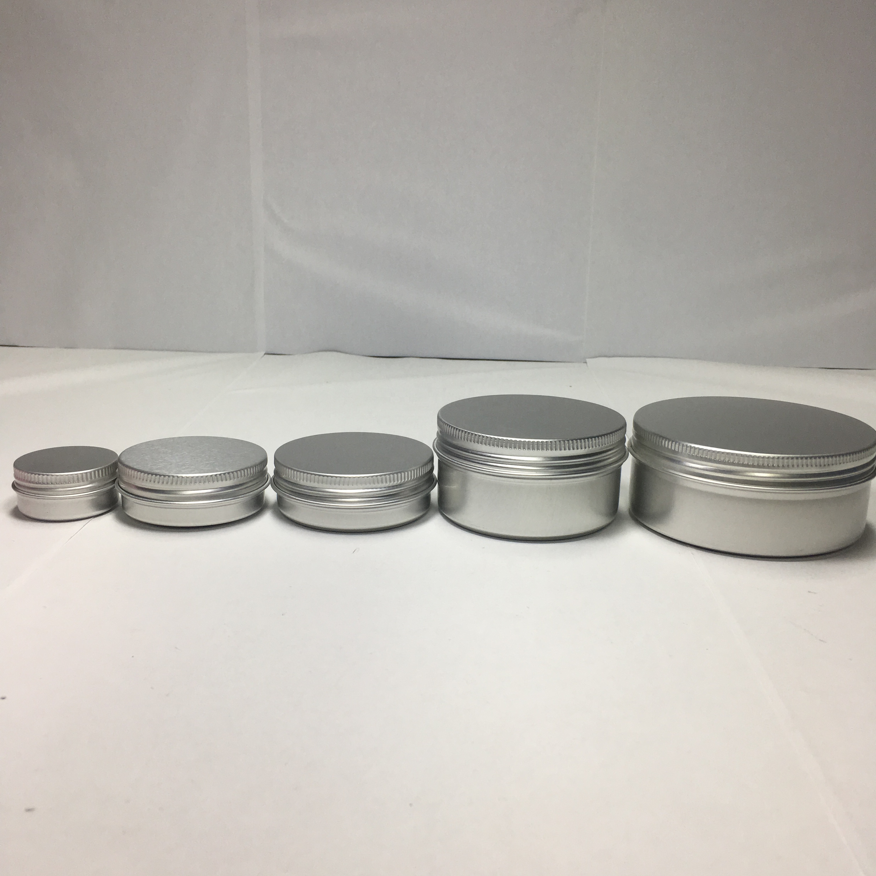 silver aluminum cosmetic packaging skin care cream use aluminum can 20g