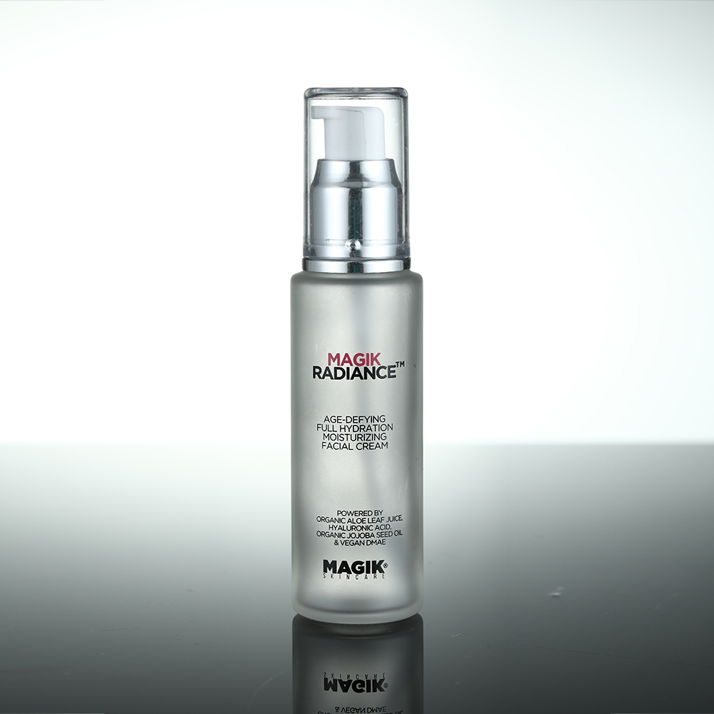 silver aluminum pump skin care lotion cylinder flat 120ml 4 oz frosted glass bottle
