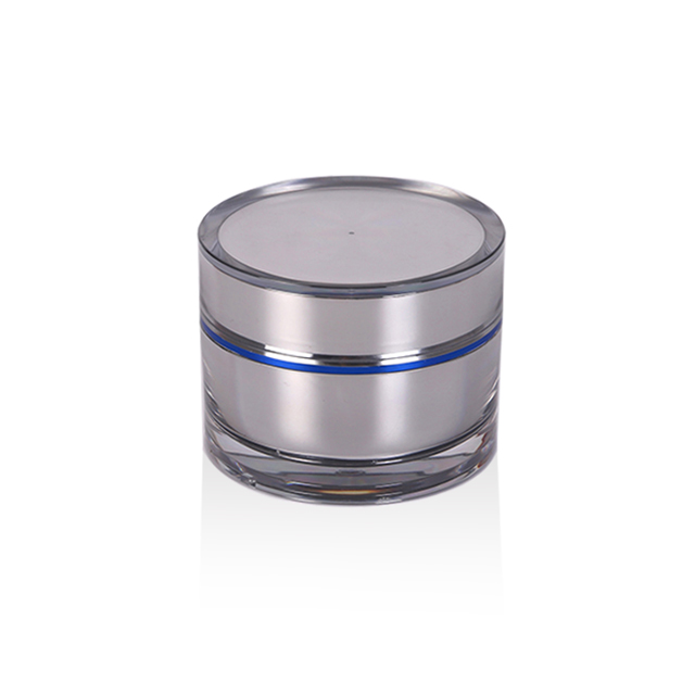 silver plastic 100g luxury cream jar