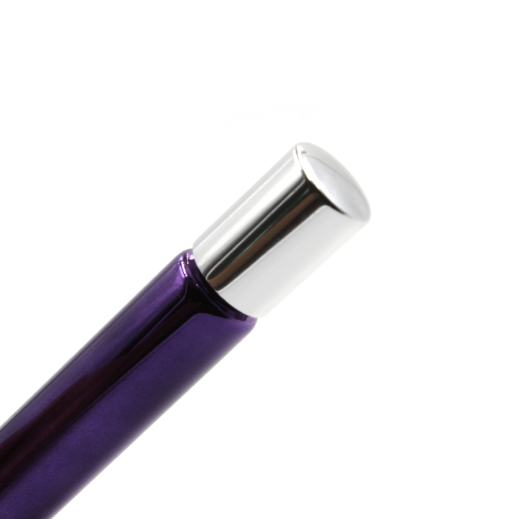 skin care 3ml 5ml 6ml 7ml 8ml 10ml pearl purple painting essential oil glass tube vial with silver aluminum cap