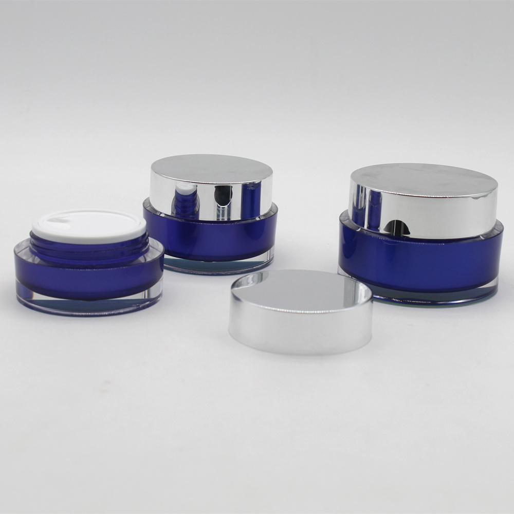 skin care container Square face cream packaging acrylic cosmetic jar