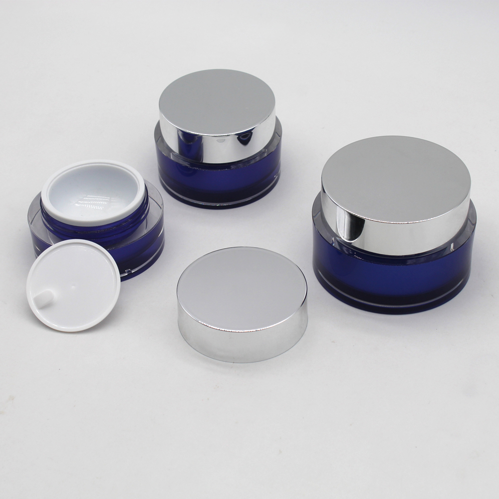 skin care container Square face cream packaging acrylic cosmetic jar