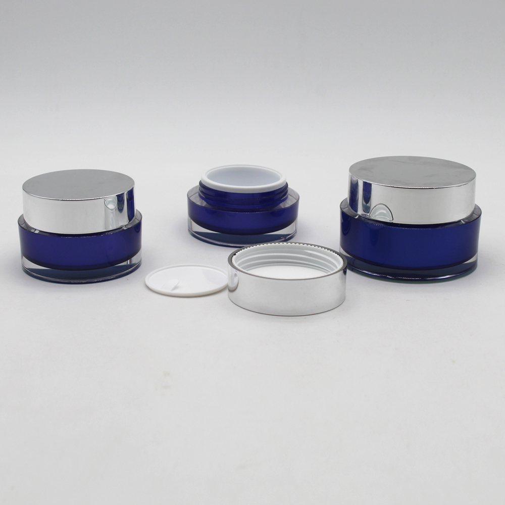 skin care container Square face cream packaging acrylic cosmetic jar