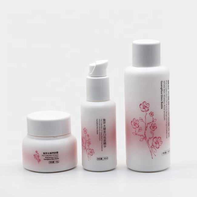 skin care cream lotion water of savanna series cosmetic packaging glass bottle