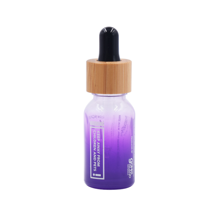 skin care face serum eye bamboo dropper bottle 5ml 10ml 15ml 20ml 30ml 50ml 100ml gradient red glass hair essential oil bottles