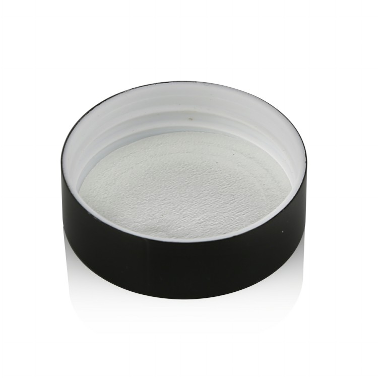 skin care package frosted green glass cream jar with matte black plastic lid 5g 15g 30g 50g
