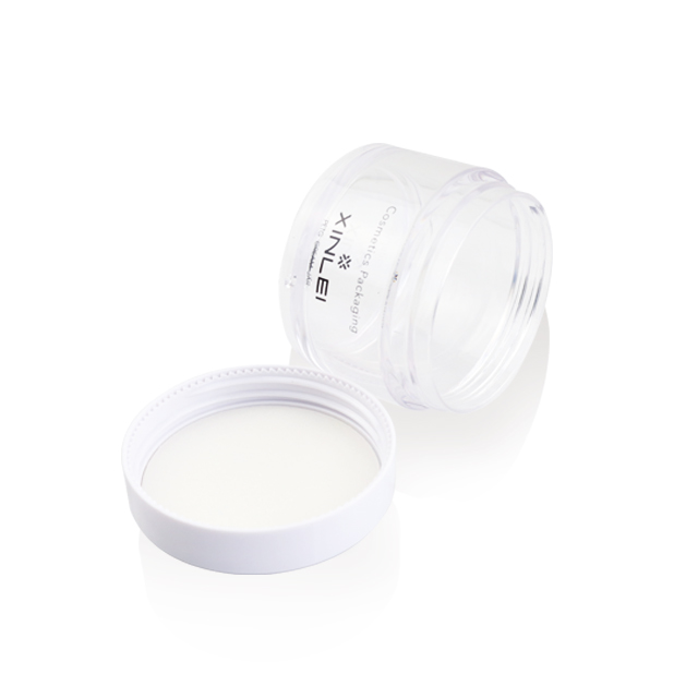 skin care packaging Eye shadow Container plastic powder jar round shape Cosmetic Jar 50g petg jar