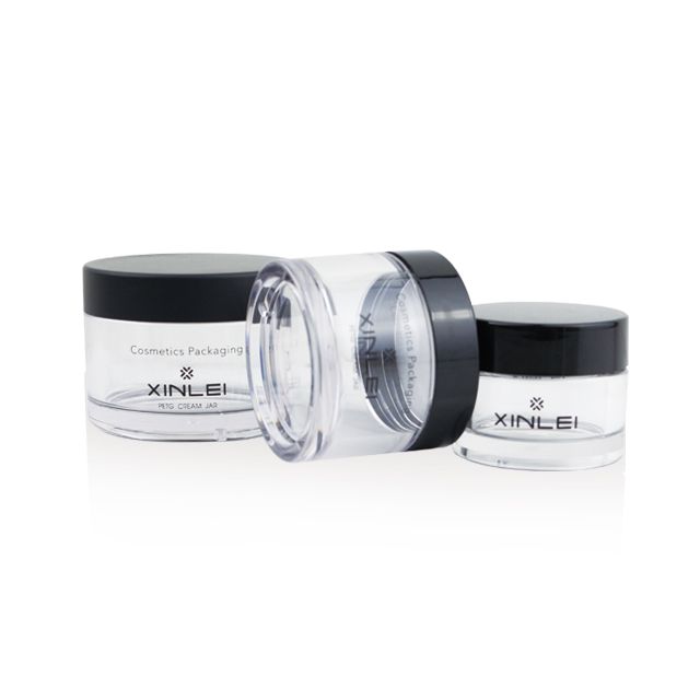 skin care packaging Eye shadow Container plastic powder jar round shape Cosmetic Jar 50g petg jar