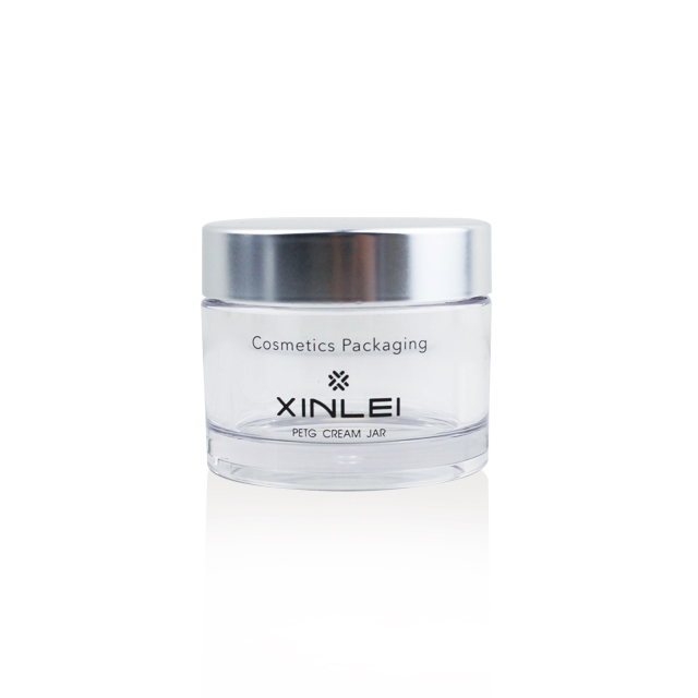 skin care packaging Eye shadow Container plastic powder jar round shape Cosmetic Jar 50g petg jar