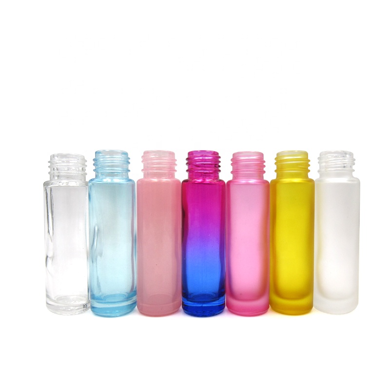 skin care packaging jars wood grain roller bottles essential oil perfume rainbow 10ml roller bottle