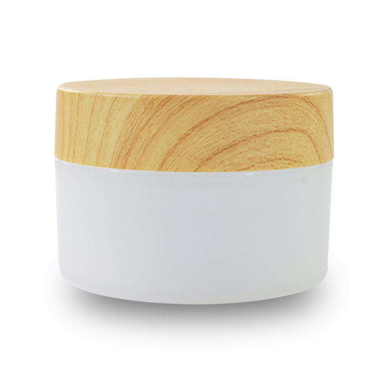 skin care plastic bottle 1oz 30ml 50ml 100ml 4oz wooden bamboo cream jar for cosmetic packaging