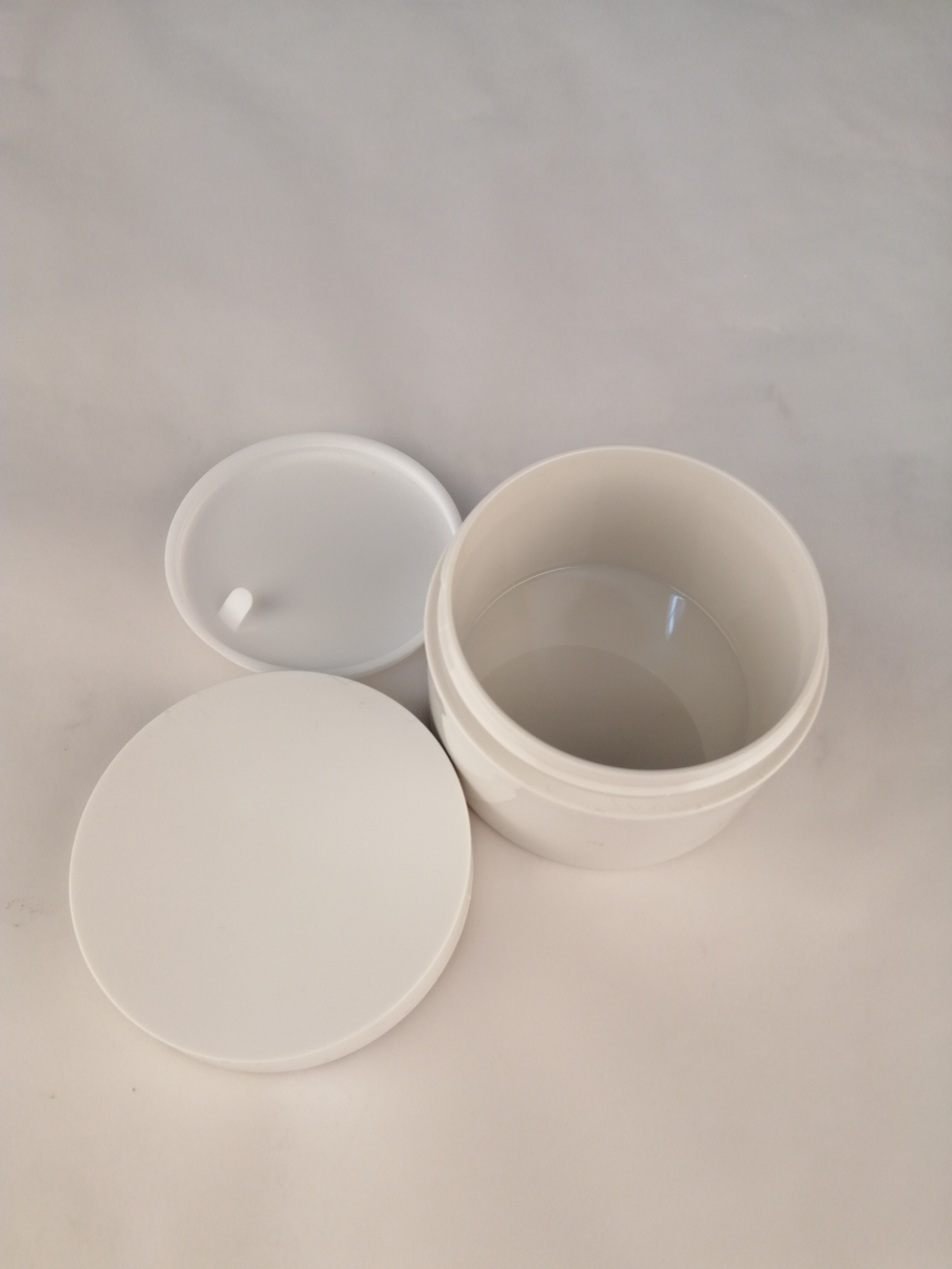 skin care usage empty white 100 ml thick wall cream jar for cosmetic cream packaging