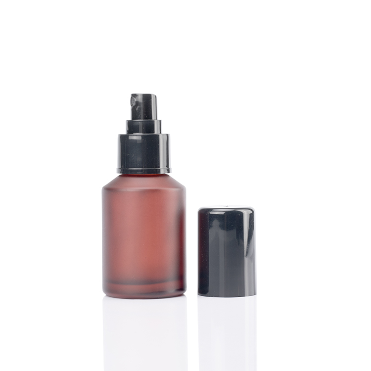 skincare glass packaging slant shoulder cosmetic glass bottles glass jars