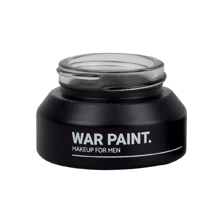 slant shoulder jar packaging salve jar 15ml 30ml 50ml 100ml matte black glass jars with lids