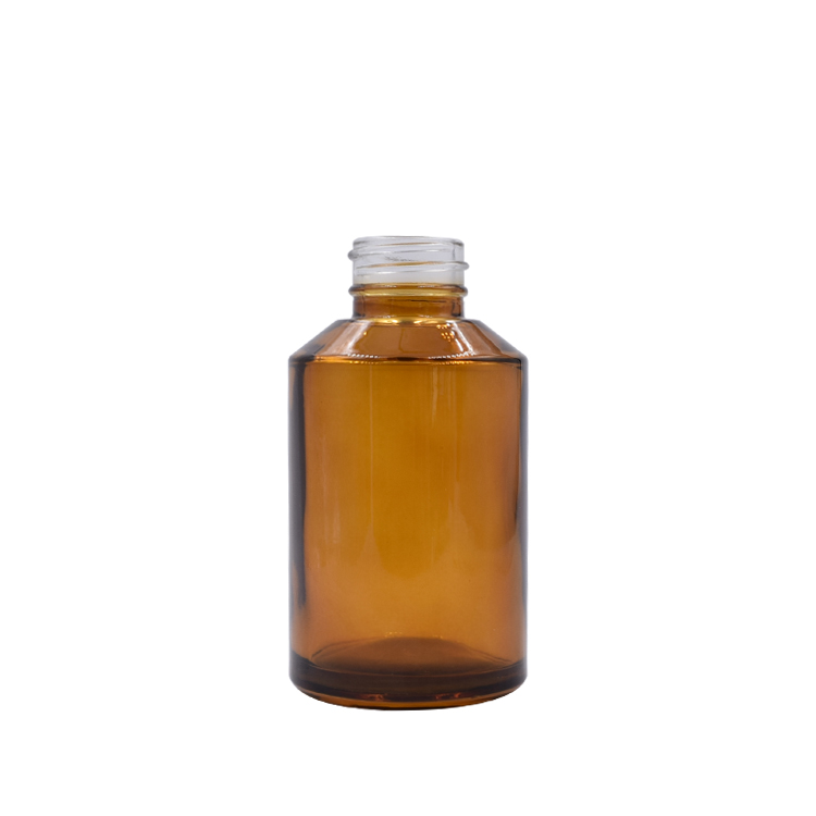 slant shoulder lotion bottle glass 200ml 125ml