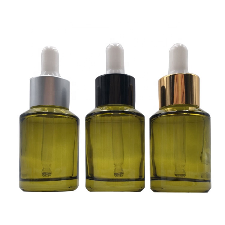 slopping shoulder best qualtity skin care serum oil empty glass dropper bottle 30ml with aluminum dropper