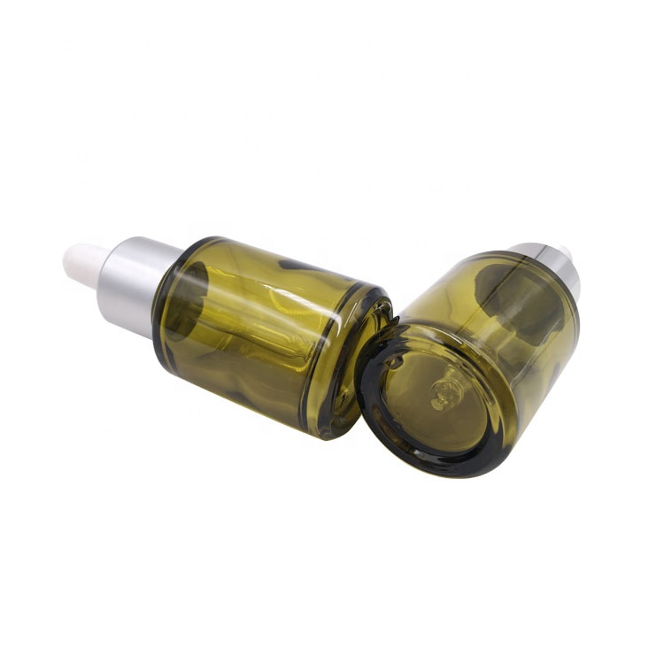 slopping shoulder best qualtity skin care serum oil empty glass dropper bottle 30ml with aluminum dropper