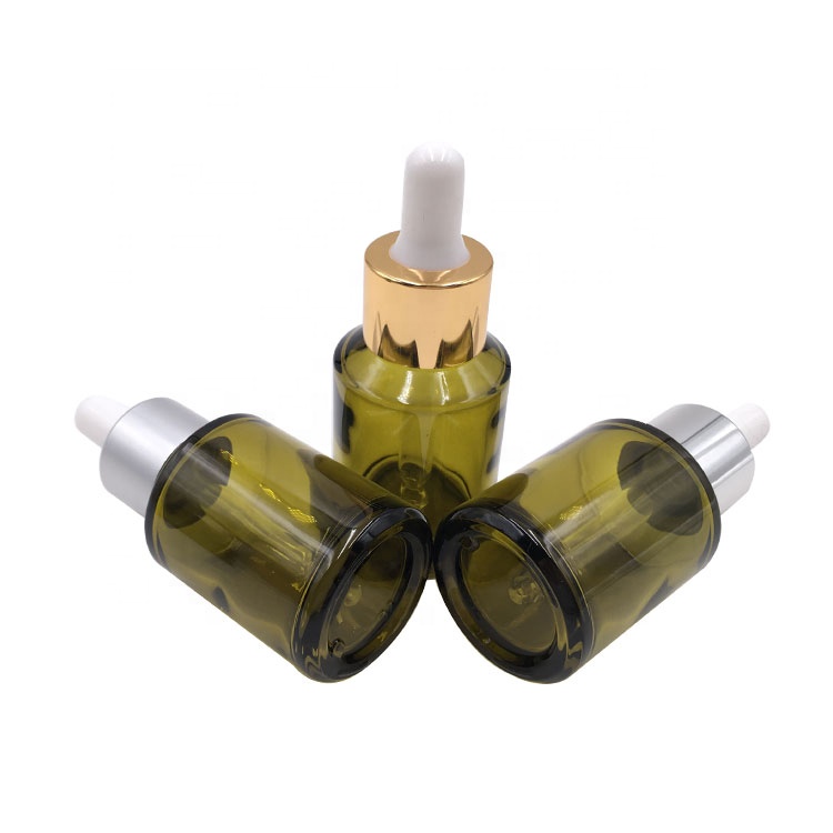 slopping shoulder best qualtity skin care serum oil empty glass dropper bottle 30ml with aluminum dropper