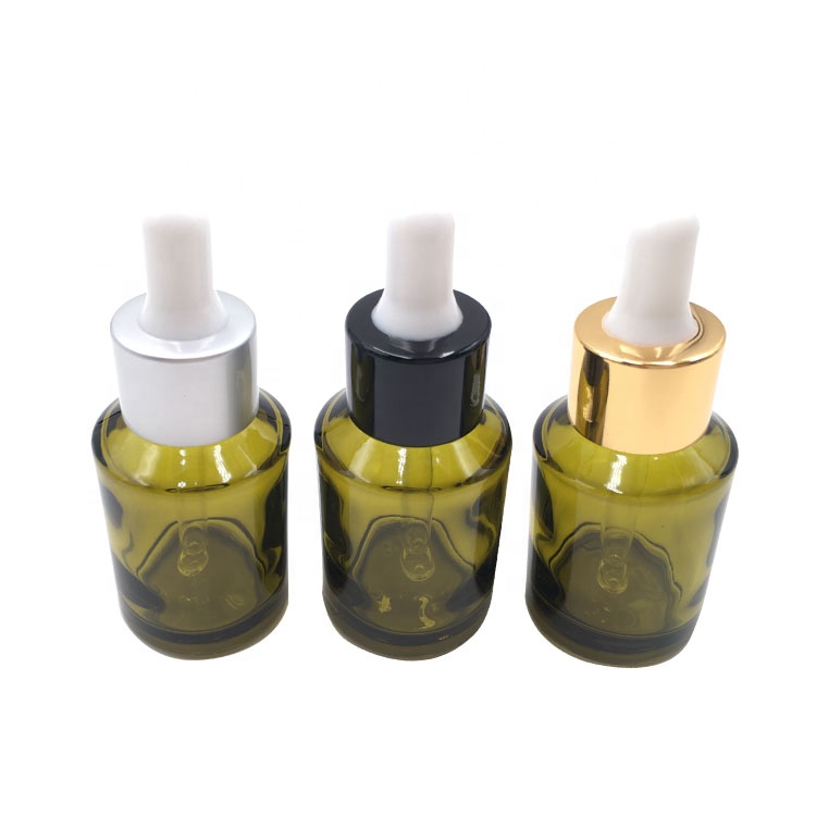 slopping shoulder best qualtity skin care serum oil empty glass dropper bottle 30ml with aluminum dropper