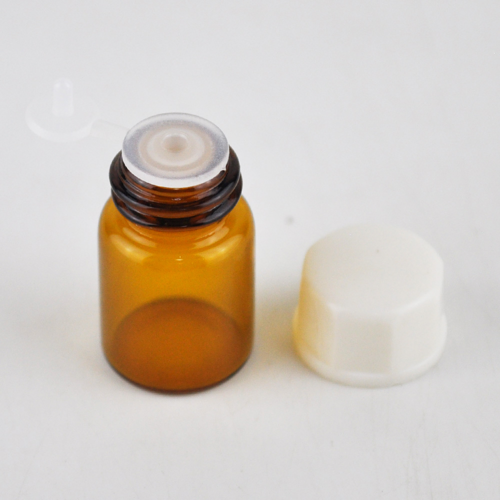 small 1ml 2ml amber clear perfume glass bottle for mock up packing