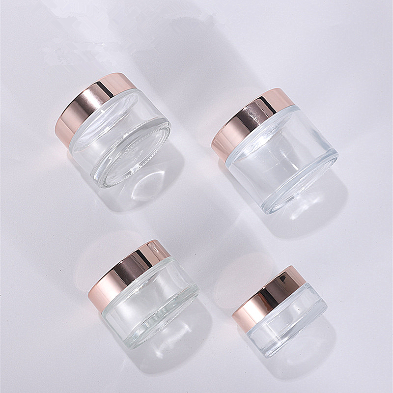 small 8 oz 100ml glass cosmetic jar cosmetics jars glass 250 ml one ounce cosmetics glass jar
