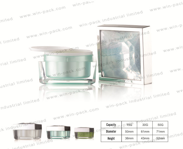 small acrylic cream jar 15g 30g 50g cosmetics cream empty jar