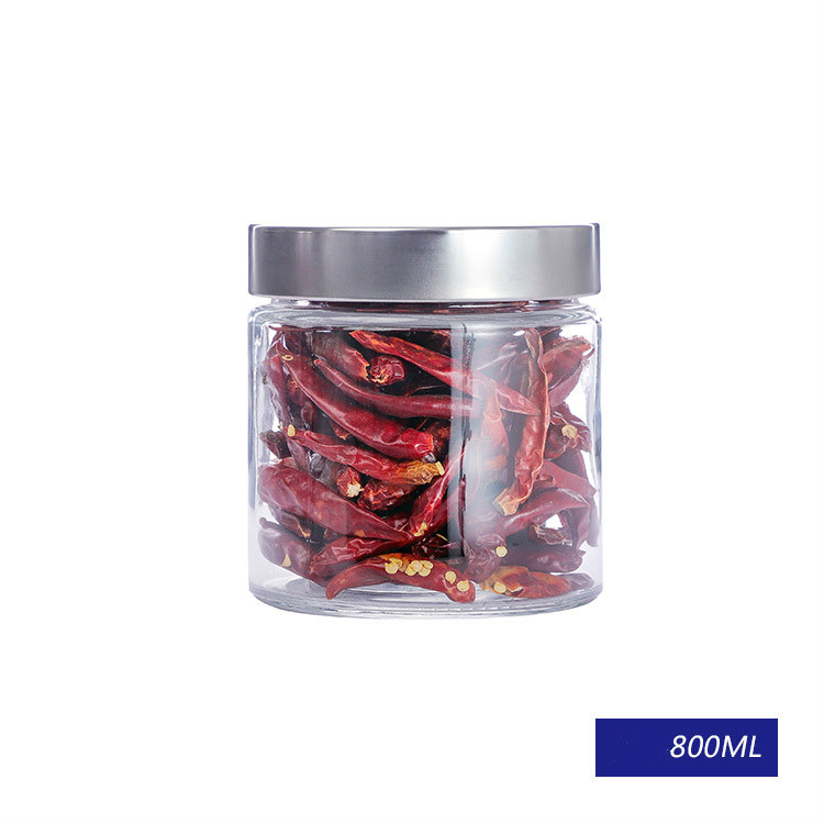 small and larage size kitchen jars food storage glass jar